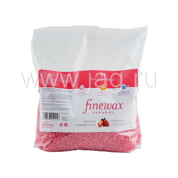 BI NEW! Плёночный воск с экстрактом клубники 1000 г