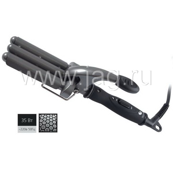 Плойка-волна Hairway Titanium-Tourmaline mini 13-13-13мм 35W С023 (арт. 04003)