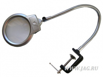 LED Лампа-лупа настольная 5 диоптрий 2 светодиода