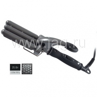 Плойка-волна Hairway Titanium-Tourmaline mini 13-13-13мм 35W С023 (арт. 04003)