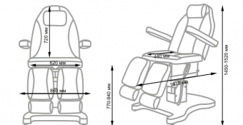Педикюрное кресло Шарм 3-мотора М