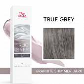 Тонер для натуральных седых волос True Grey. Оттенок Graphite Shimmer Dark