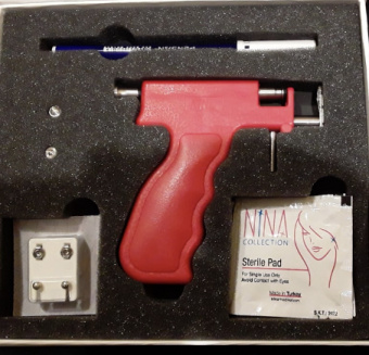 Комплект для прокола ушей с насадками Studex